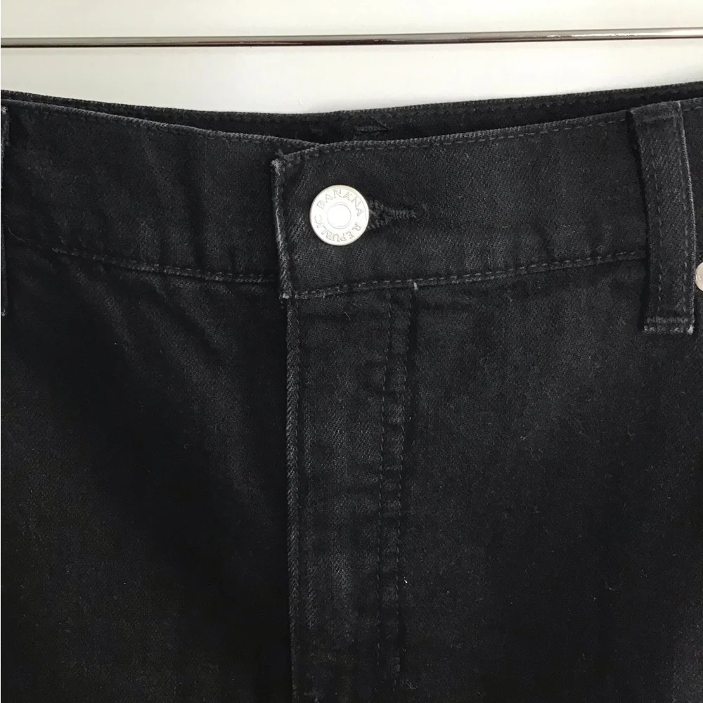 Banana Republic Denim‎ Mini Skirt Women Size 12 Black Pockets Casual Cargo NWT